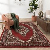 Tapis Classique Flycarpets - Rouge - Motif Oriental - Intérieur - 160x230 cm