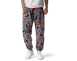 Men's Cotton Tracksuit Pants with 3D Print, Elastic Waist Hippie Bloomers Cargo Trousers, Lounge Pants for Beach, Hiking, Running and Jogging.