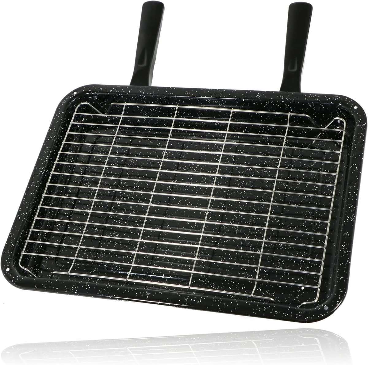 Middelgrote Grillpan met Rooster en Afneembare Handgrepen voor Oven