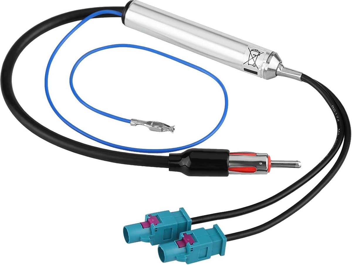 Antenneadapter Fakra naar DIN Kabel voor Auto Radio Stereo Ontvanger