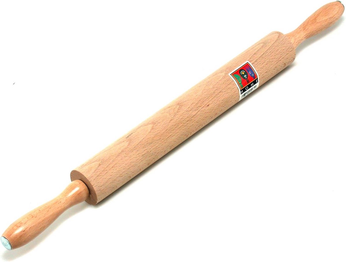 Deegroller met Zwenkhendel 40 cm Houten Bakgerei
