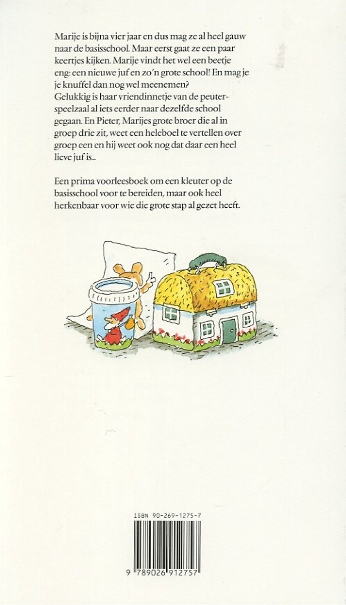 Voor Het Eerst Naar School - back cover