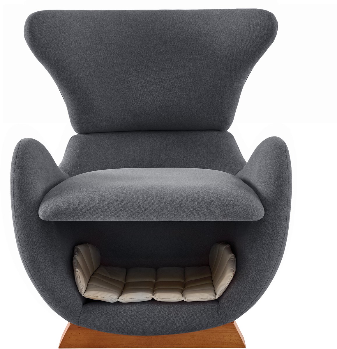 Zubaliya 1x Design Fauteuil Met Verborgen Kattenhol - Diervriendelijke Leesstoel Voor Katten En Kleine Honden - Krabbestendige Stof - Walvis Haai Design - 66x69x76 Cm