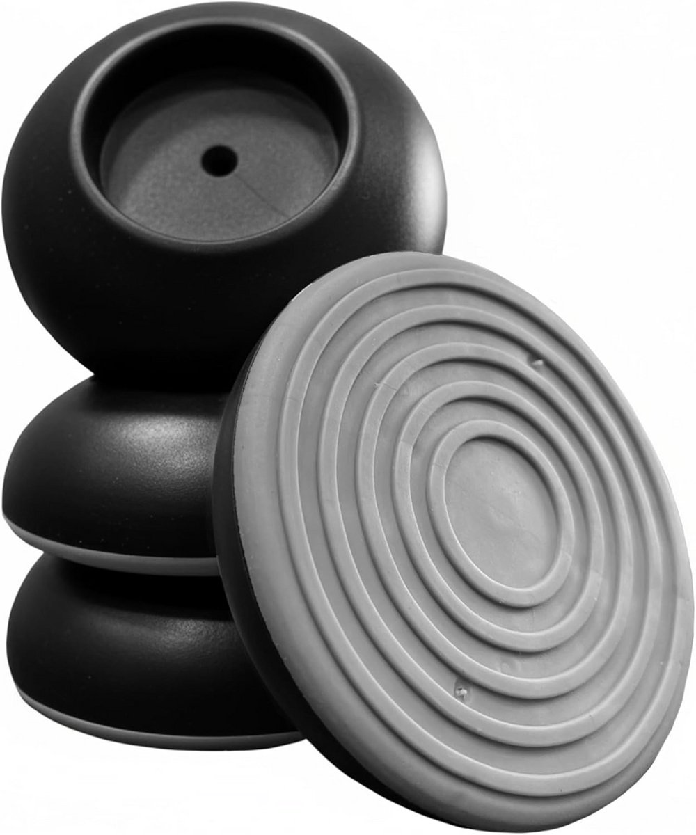 Wandbeschermers voor Kinder- en Traphekjes, Set van 4, Zwart, Antislip