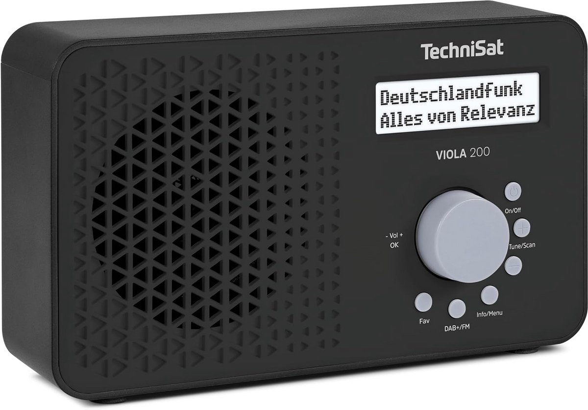 Draagbare DAB+ en FM Radio met LCD-scherm en Batterijvoeding