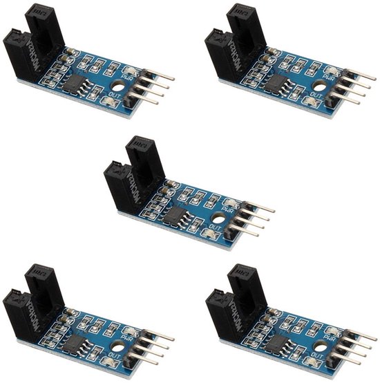 5 Stuks Infrarood Optocoupler Sleuftsensor Module met LM393 Comparator ...