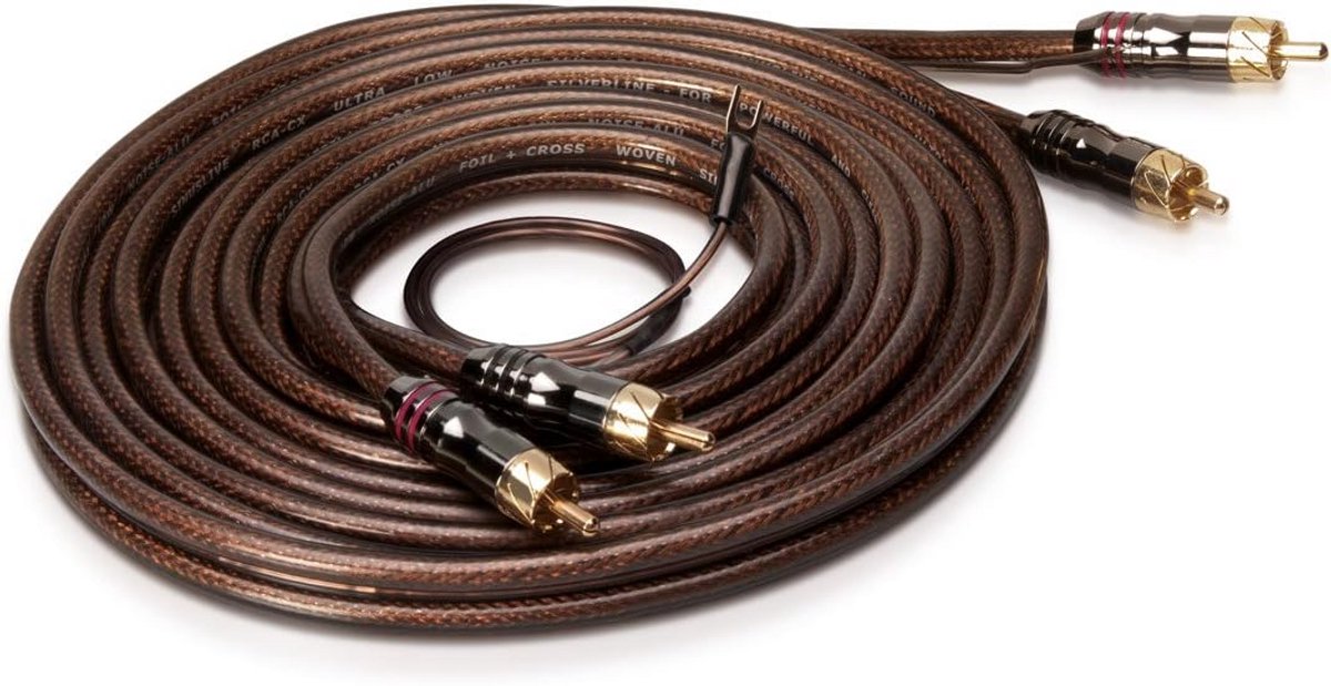 RCA Tulp Kabel 3.5m Geschikt voor Audio-apparatuur Goud