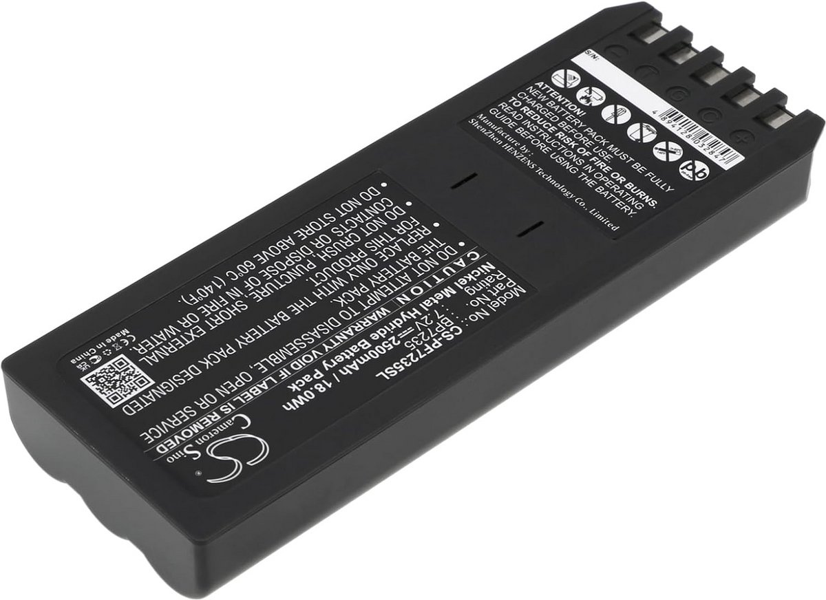 Oplaadbare Ni-MH Accu voor 7.2V Meet- en Testapparatuur