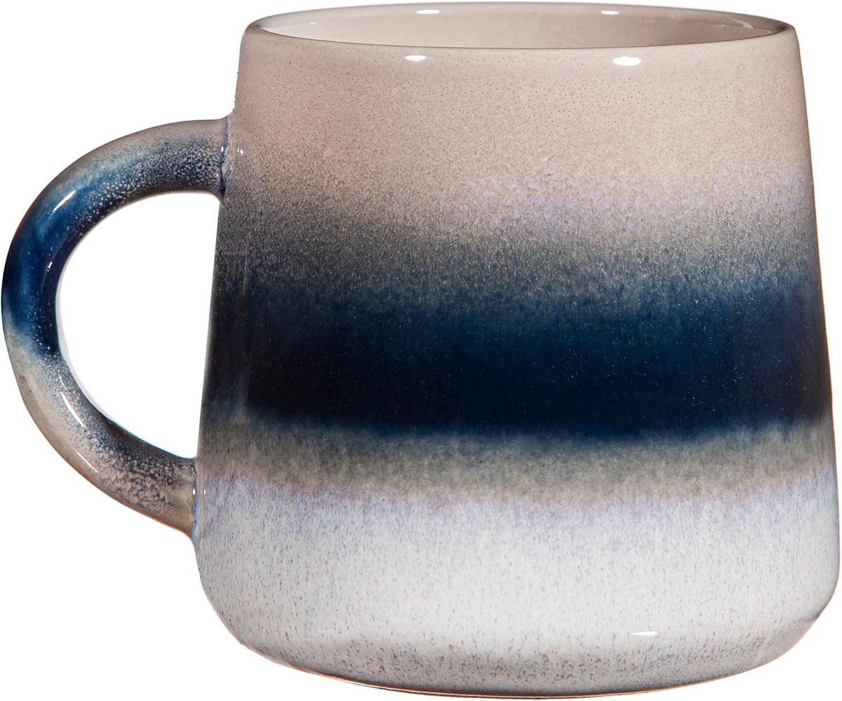 Steengoed Mok met Uniek Ombre Glazuur Design en Warme Kleuren