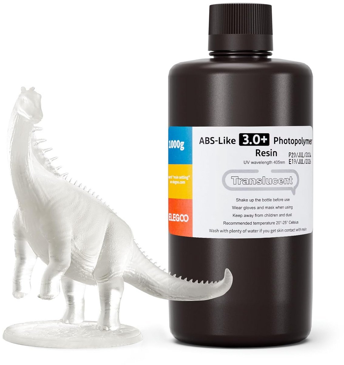 Translucent 1kg ABS-achtig 3D Printerhars voor Hoge Sterkte en Duurzaamheid