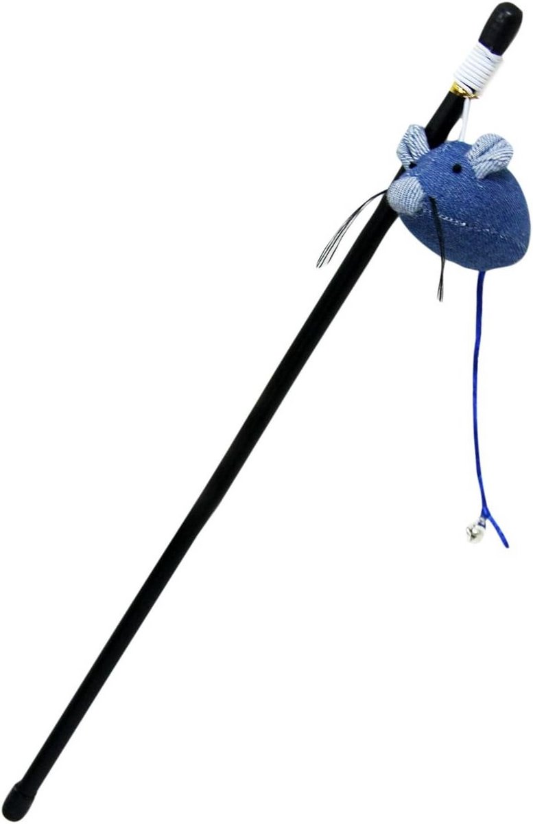 Speelgoedhengel met muis en belletjes voor katten