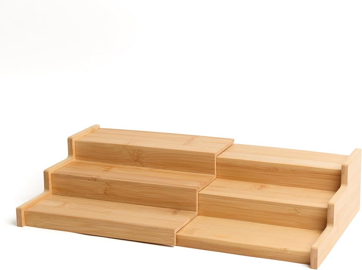 Uitschuifbare Kruidenrek Organizer van Bamboe voor Kast en Keuken