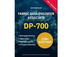 DP-700 Fabric Data Engineer Associate 110+ Practice Questions Microsoft Study Guide