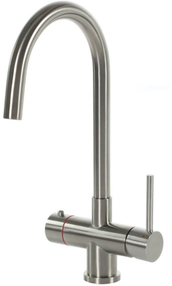 Selsiuz 3 in 1 Rond Inox (RVS) 351207 met Combi (Extra) boiler kokend water kraan