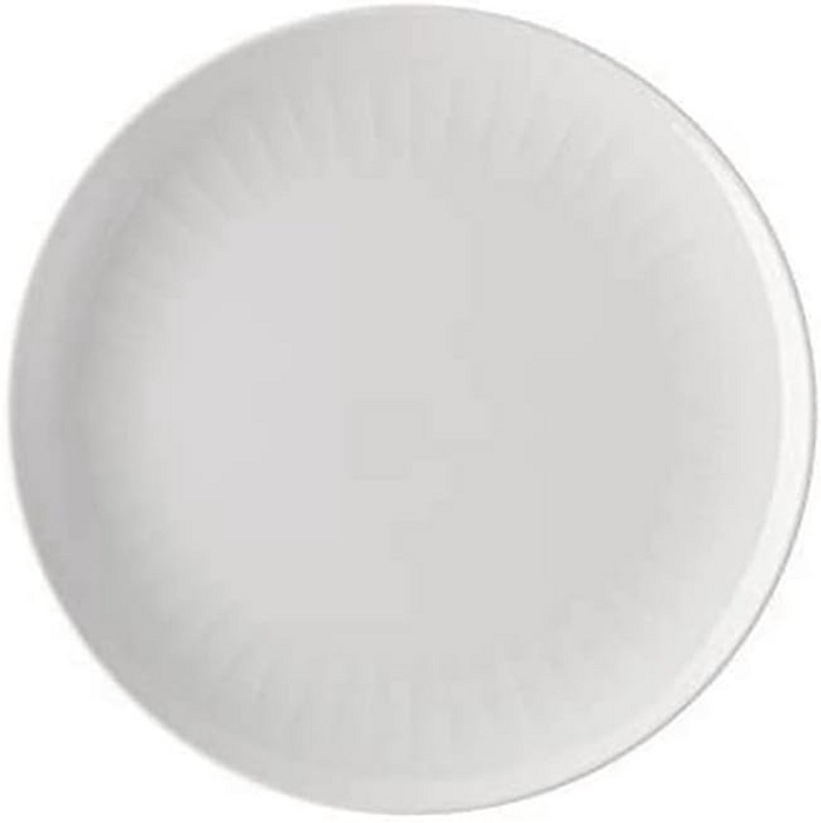 Dinerbord Wit Porselein 24 cm met Fijn Reliëf Vaatwasmachinebestendig