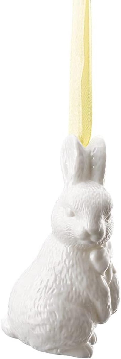Witte paashaas staand decoratie voor Pasen en Lente
