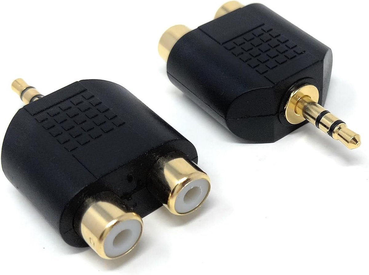 3,5 mm Stereo Jack naar Dubbele RCA Audio Adapter Kabel Splitter