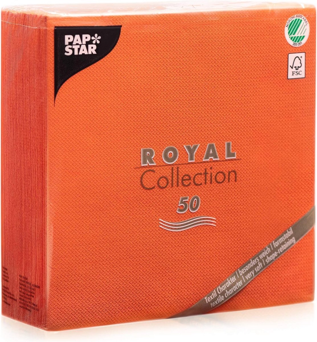 Set van 50 Luxe Cocktailservetten Nectarine 40x40 cm