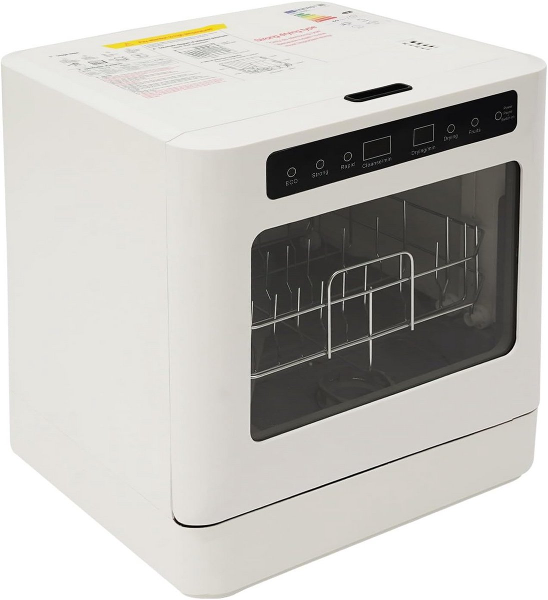 Compacte Tafelvaatwasser voor 4-6 Borden met 4 Programma's en LED-Display