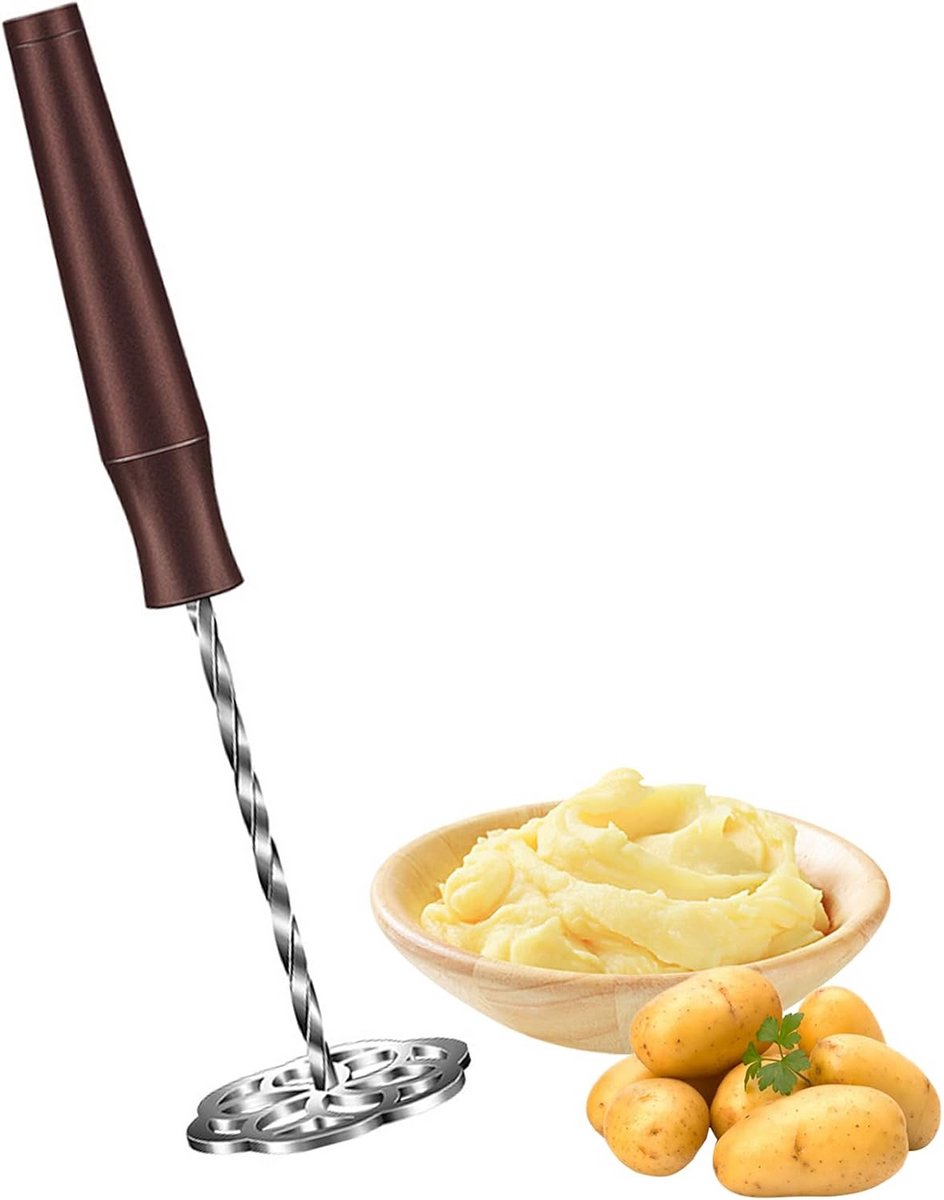 Stevige Aardappelstamper van Roestvrij Staal voor Puree en Meer