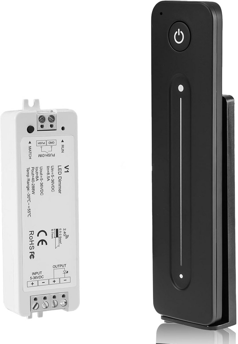Draadloze LED Dimmer Schakelaar met Touch Afstandsbediening voor LED Strips