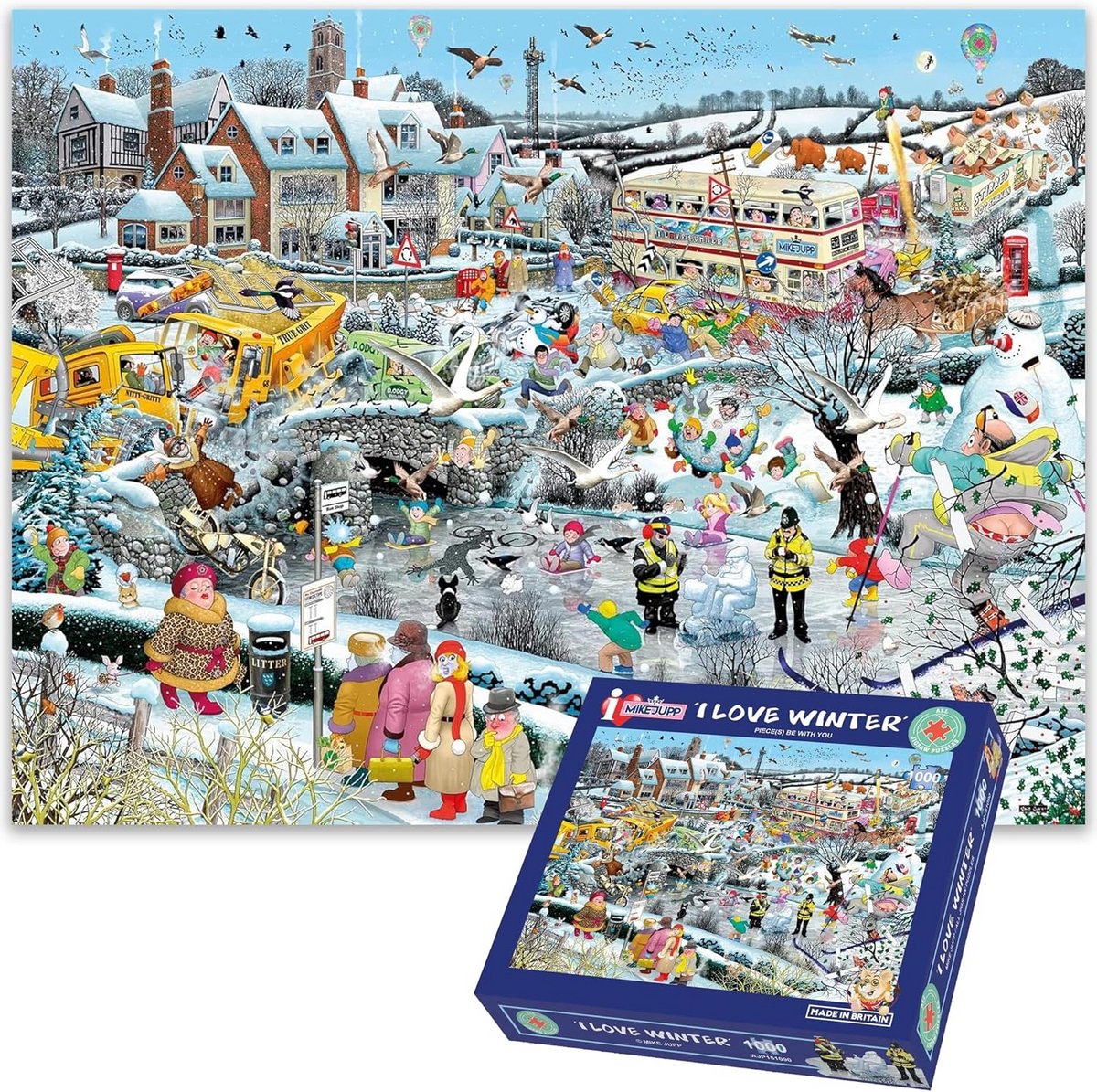 Legpuzzel Winter Droom 1000 Stukjes voor Volwassenen | Gemaakt in Groot-Brittannië | 66x50 cm