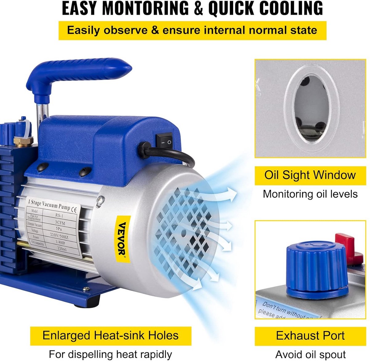 Eentraps Vacuümpomp voor Airconditioning Systemen