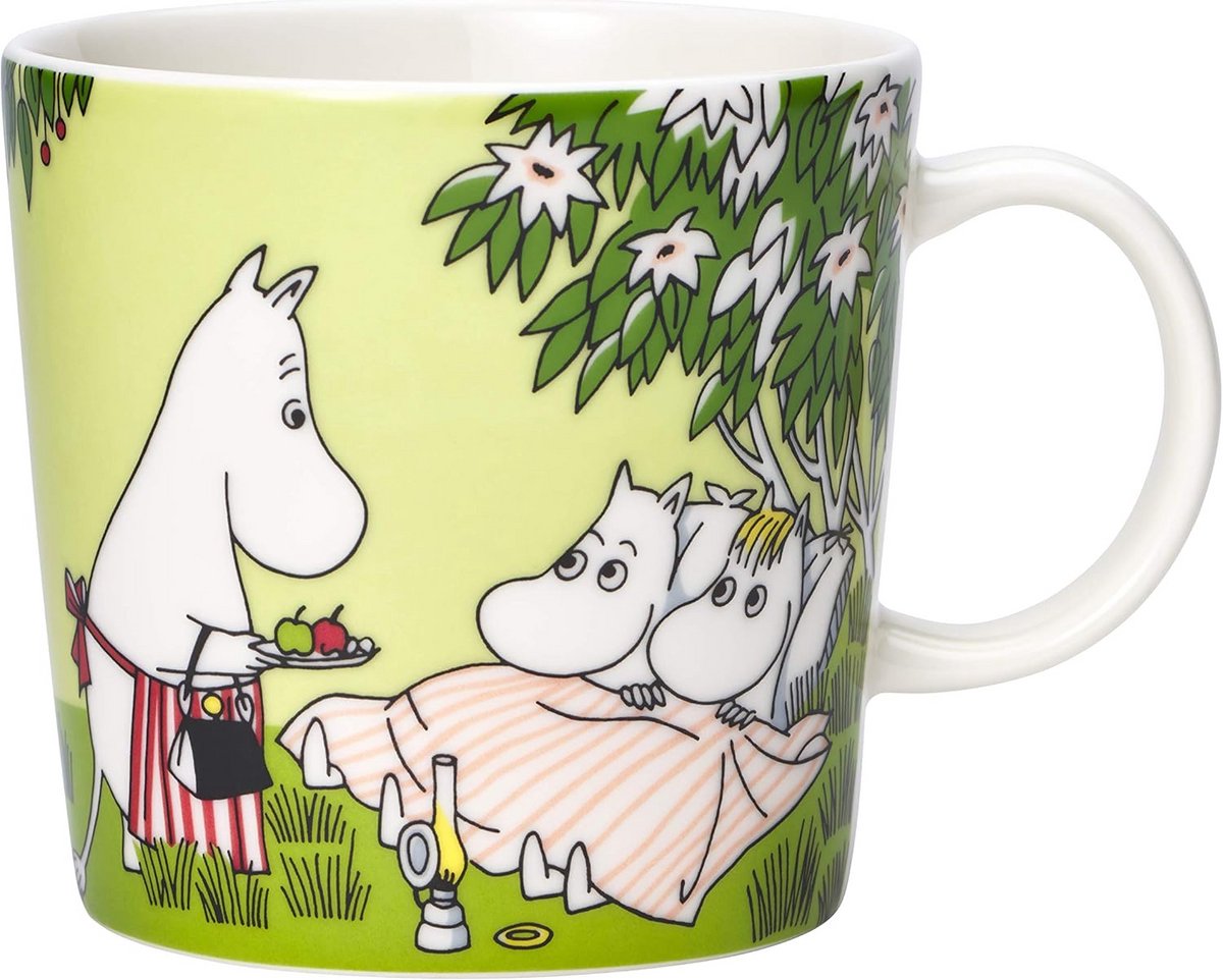 Muurla Moomin Mok Beker 0,3L Porselein Ontspannen Design