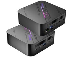 Blackview MP100 Mini PC - AMD Ryzen™ 5 7430U - 16 GB DDR4 RAM - 512 GB M.2 SSD - Windows 11 Pro - Tot 4,3 GHz - WiFi 6 - 4K UHD - BT 5.2 - Microcomputers voor thuis - gaming - kantoor - Zwart