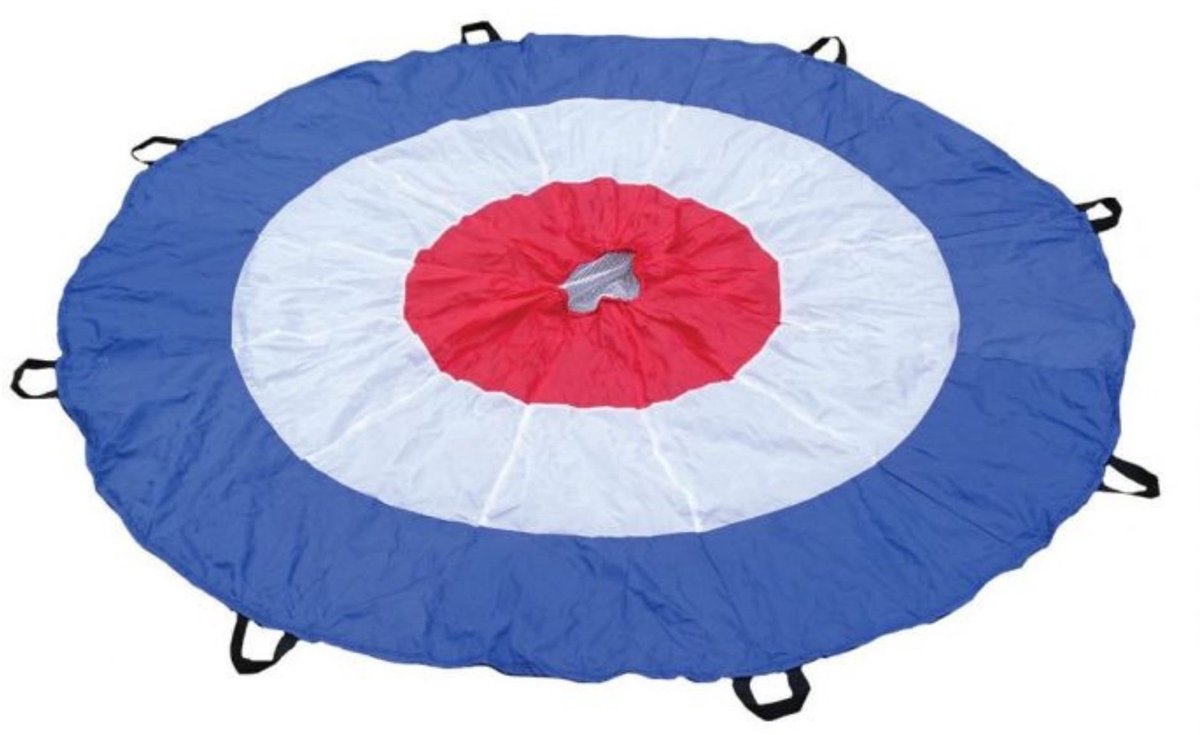 Parachute met target - diameter 175 centimeter