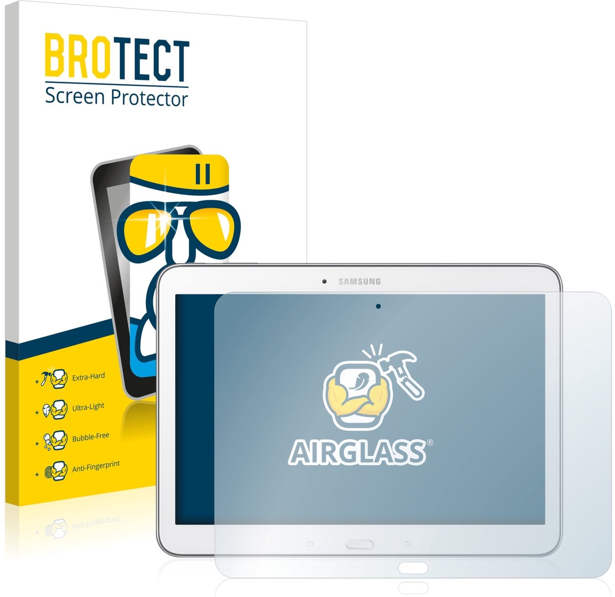 Screenprotector voor Samsung Galaxy Tab 4 10.1 SM-T530 Beschermglas transparant