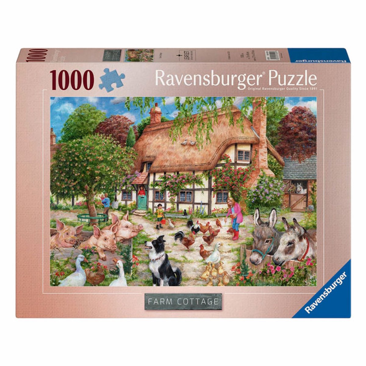 Ravensburger puzzel Farm Cottage - Legpuzzel - 1000 stukjes — afbeelding 2