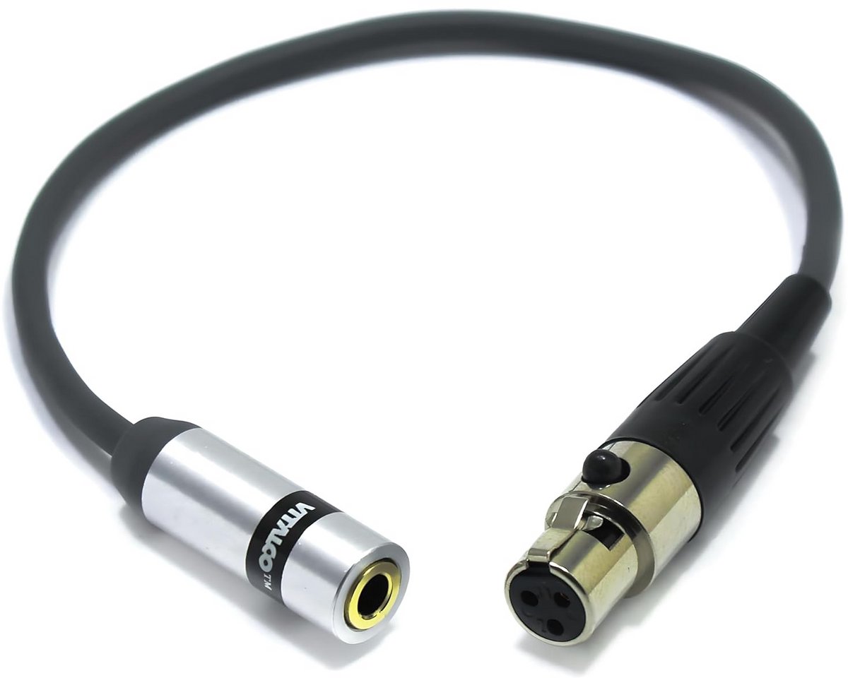 Adapter Mini XLR Vrouwelijk naar 3.5mm Mini Jack M/V Audio Kabel
