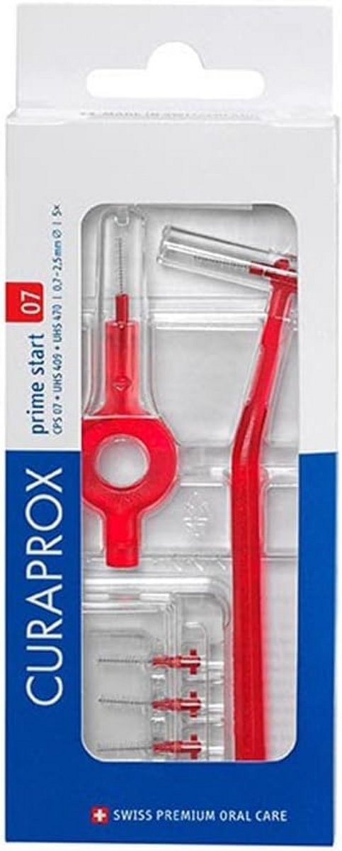 Interdentale borstels Prime Start 07 Rood - Set van 5 stuks