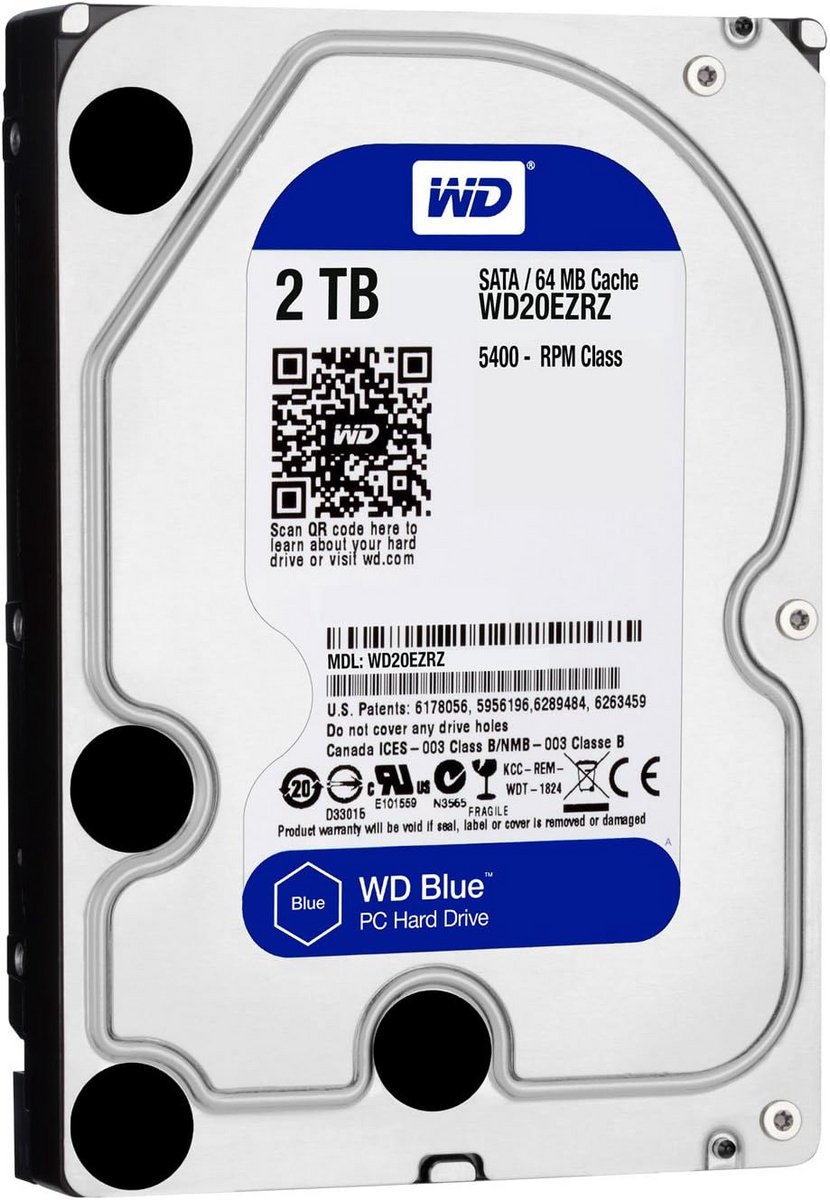 Interne Harde Schijf 2TB 3,5 inch SATA 6 Gb/s voor Desktop PC