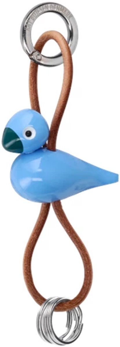 Kay Bojesen bird sleutelhanger blauw