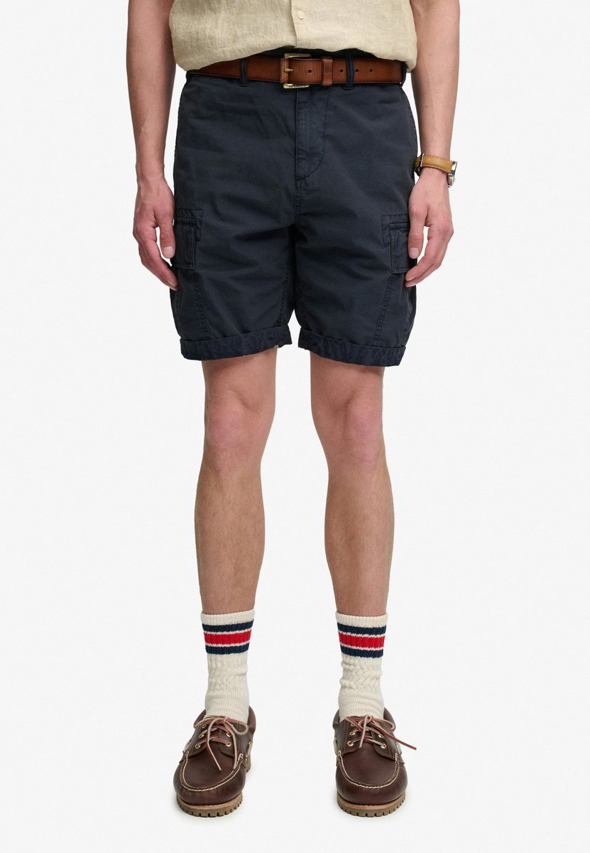 Superdry Broek Ripstop Light Cargo Short M7110485a 98t Eclipse Mannen Blauw
