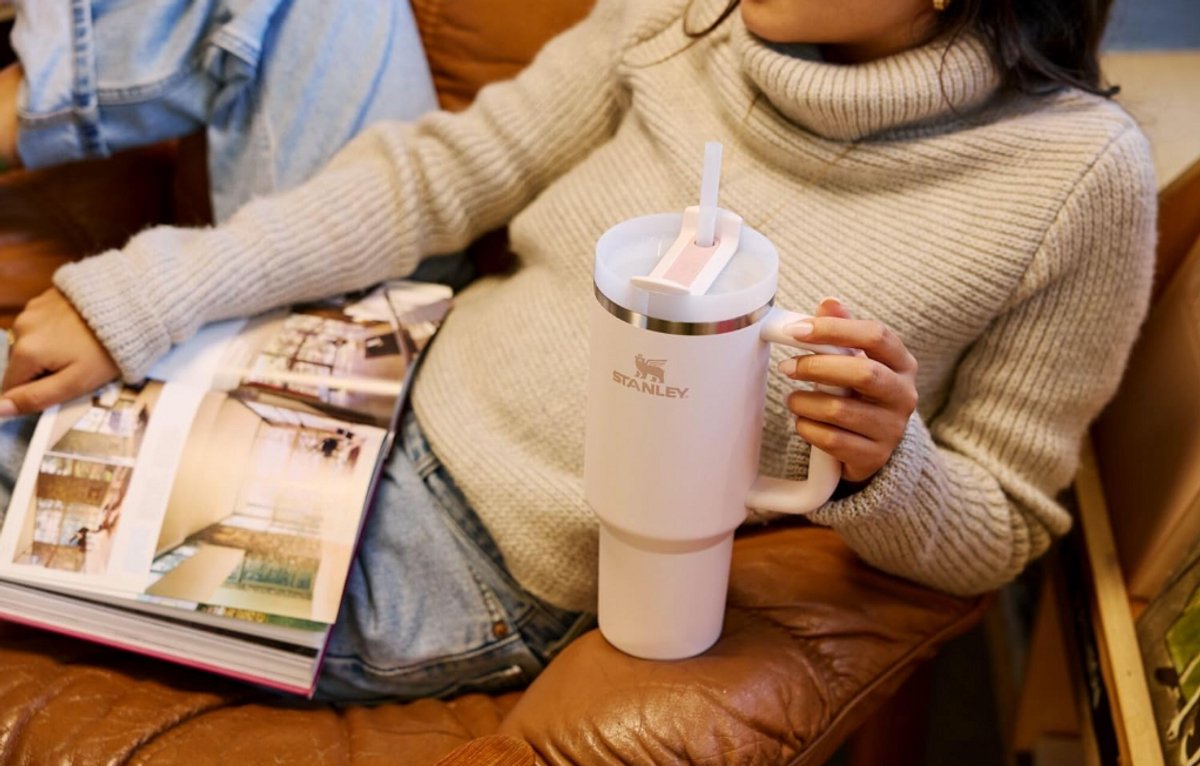 Stanley Quencher H2.0 Flowstate Tumbler 0.89L (Sunrise Spiral) – NIEUWE RELEASE - Lekvrije Drinkbeker met Rietje & Handvat – RVS Geïsoleerde Thermosbeker – BPA-Vrij – Past in Bekerhouder – foto 4