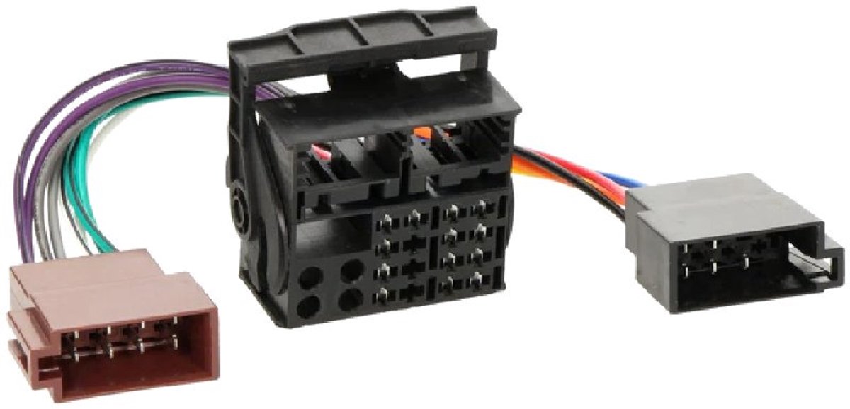 ISO naar BMW en Land Rover Quadlock kabel - 16-pins - Voor fabrieksradio - 0,15 meter