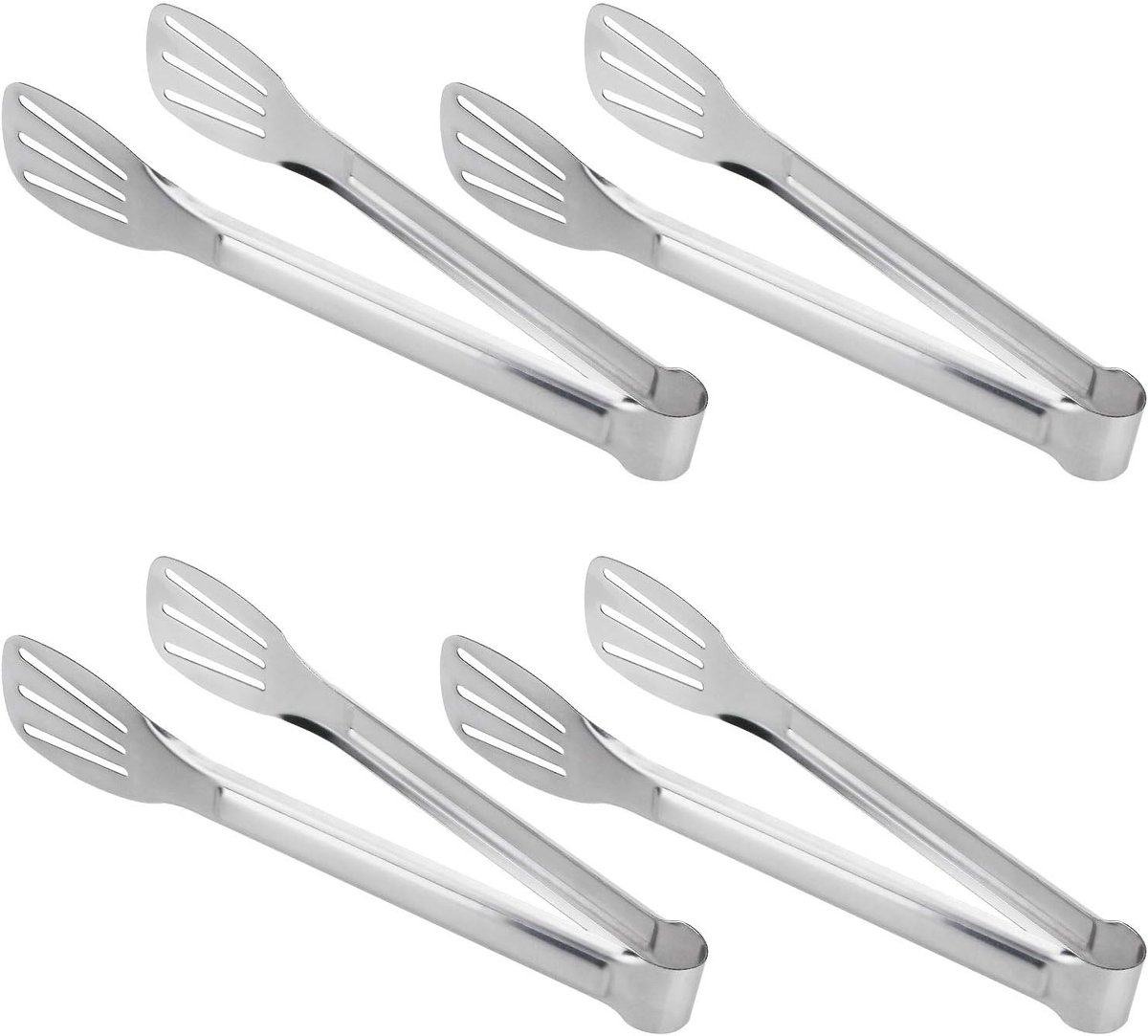 Kooktangen Set - Serveertangen Barbecue - Keukenwerkzaamheden - Vaatwasserbestendig - 9 Inch Lengte - Geborsteld Staal