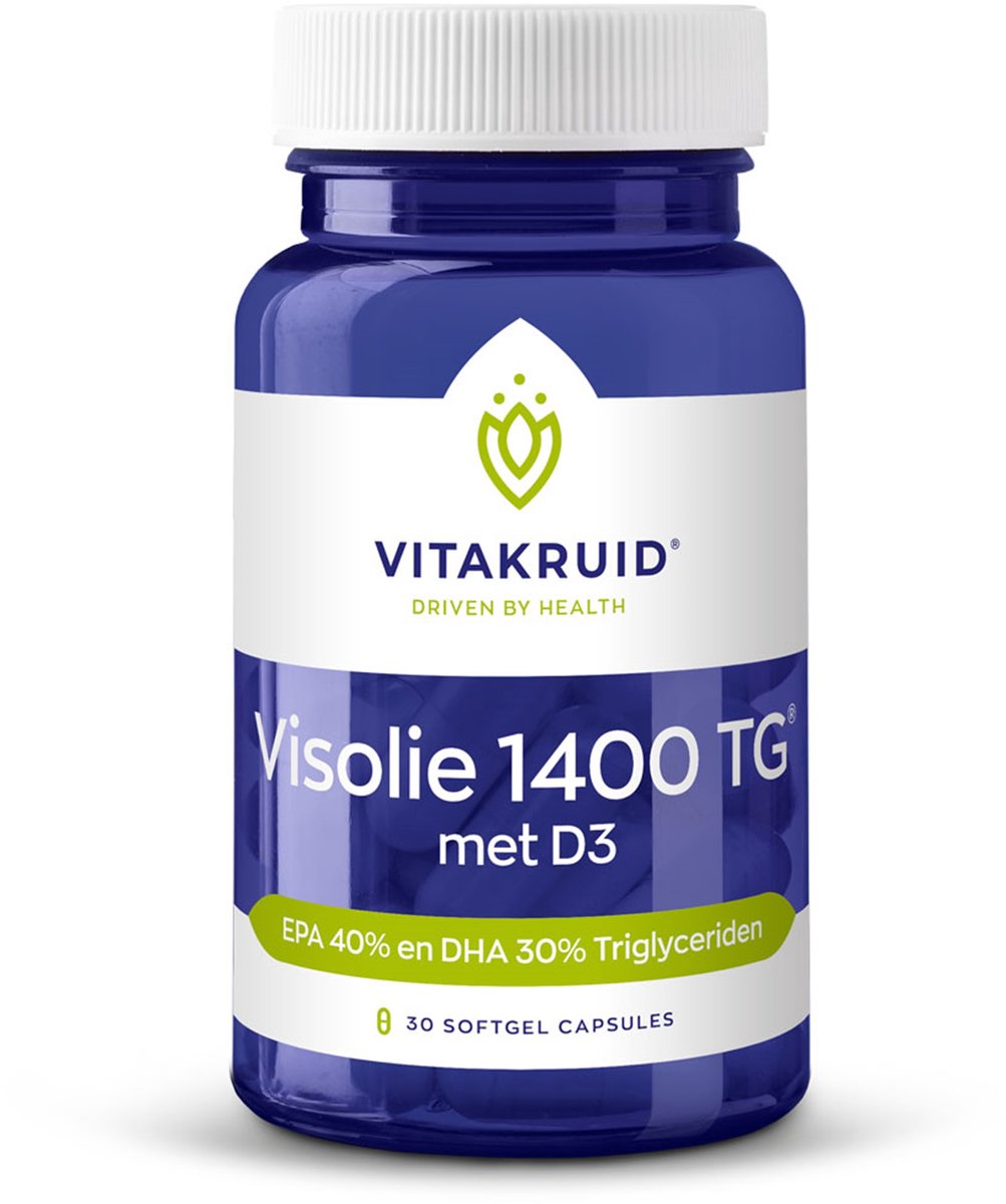 Vitakruid Visolie 1400 TG Met D3 - 30 capsules