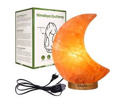 Dimbare Himalaya Zoutlamp Selene - 2-4 KG en ca. 17 cm - Nachtlamp - Maanlamp - Cadeauverpakking