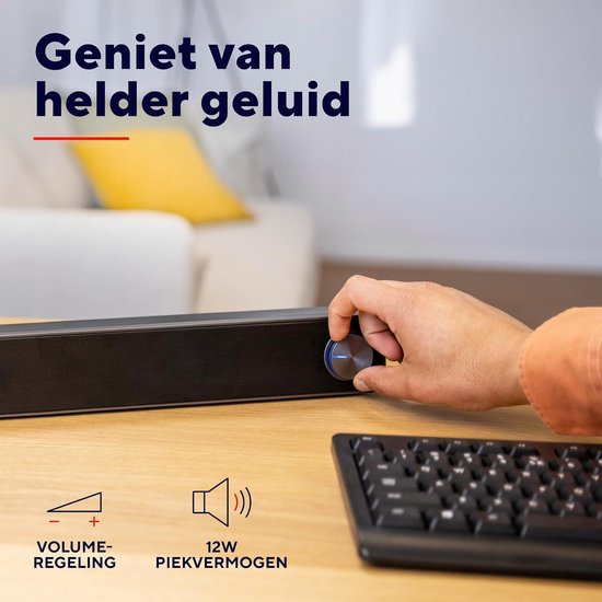 Soundbar - TV Speaker - Soundbar Box - bluetooth audio van Merkloos — afbeelding 4
