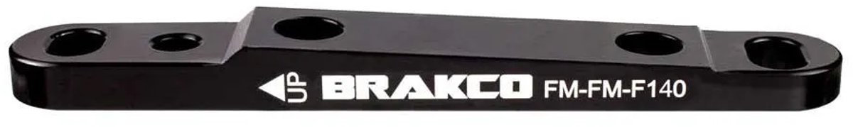 Brakco Flatmount 140/160 Mm Front Schijfremklauwadapter Zilver