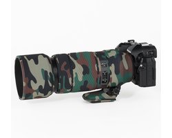Lenshoes - Regenhoes - Buitenfotografie - Waterdicht Neopreen - Militaire Groene Camouflage