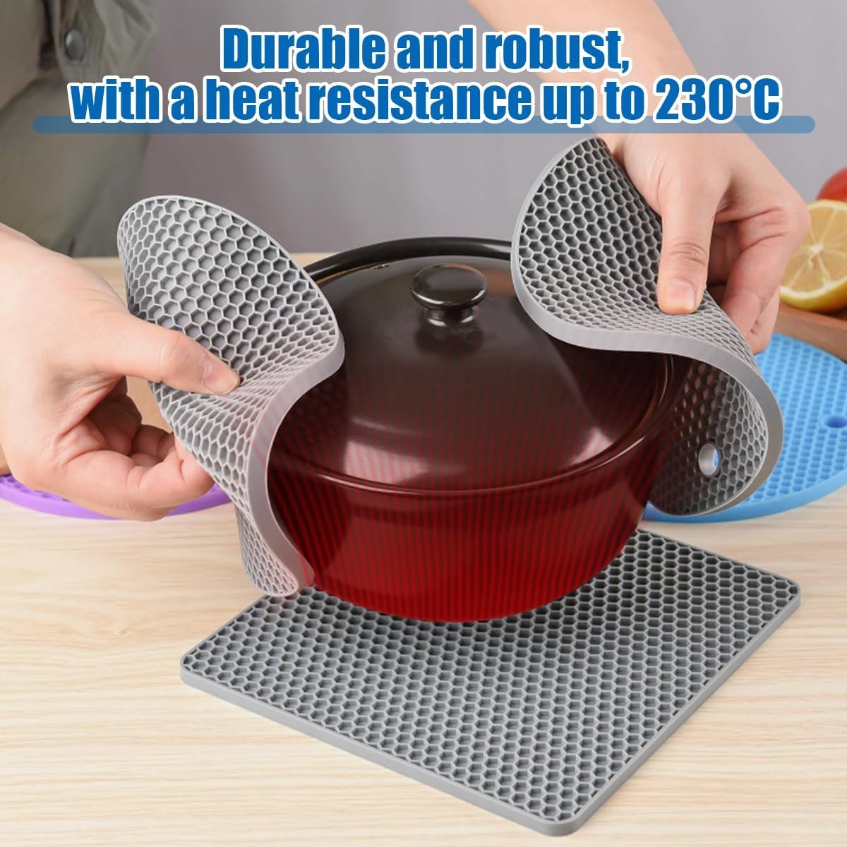 Pannenonderzetters – Hittebestendige Onderzetters – Pannenlappen - tafel set