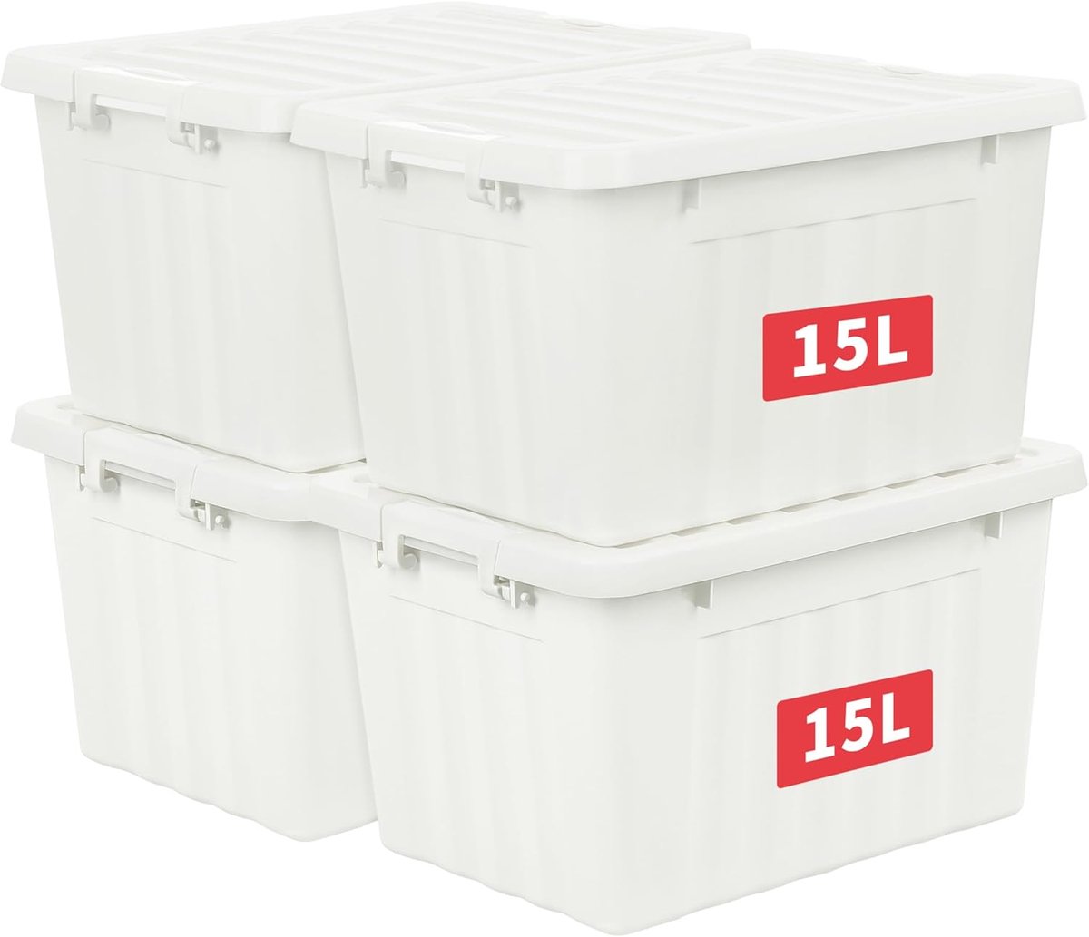 Opbergbak Met Deksel - Opbergdoos - Opbergbox - voorraadbox