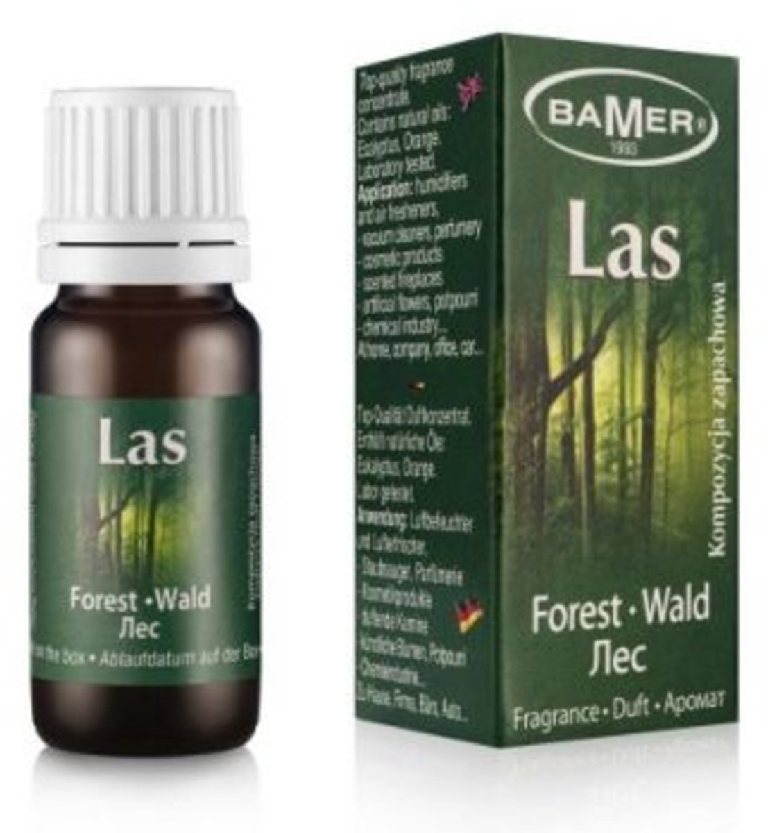 BAMER Geurcompositie Bos 7 ml - Geurolie - Natuurlijke aroma, 7 ml