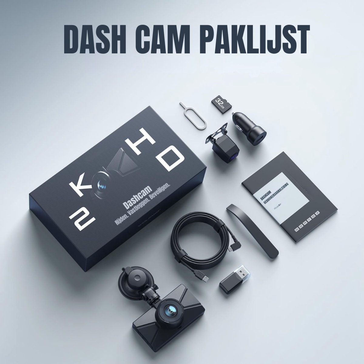 SAVI® Dashcam voor Auto Voor en Achter - Dashcam -Zwart - 9cmx 4cmx 5cm; 345 g – foto 7