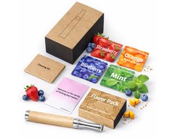 Vela Airvaper - Vape - Stoppen met Roken - Anti Rook Ketting - Inclusief 4 Smaken (Strawberry Ice, Blueberry Ice, Orange, Spearmint) - Navulbaar - Alternatief Nicotine Pleisters - Anti stress - Ademhalingsketting